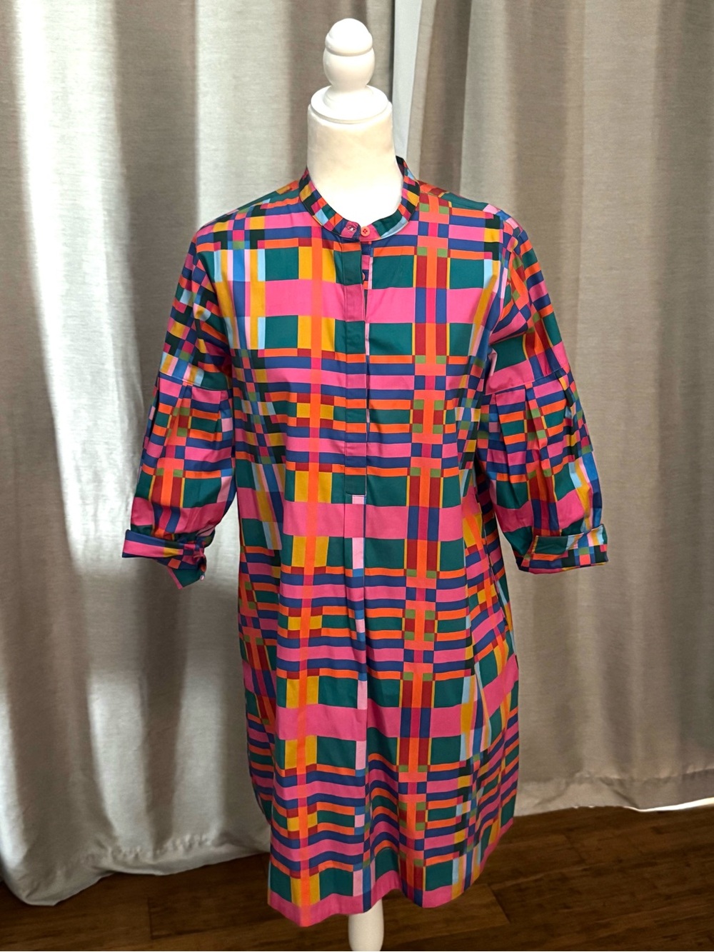 Sunshine Tienda Multicolor Plaid Mini Dress
